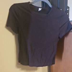 Yogalicious Dark Brown Crop Top